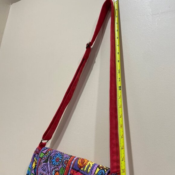 VTG LAUREL BURCH CATS CROSSBODY SHOULDER BAG QUILTED FOLK ART CAT LOVERS KAWAII - Picture 2 of 16